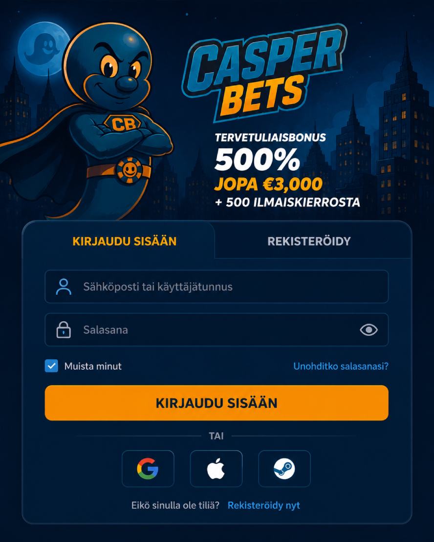 CasperBets Casino login